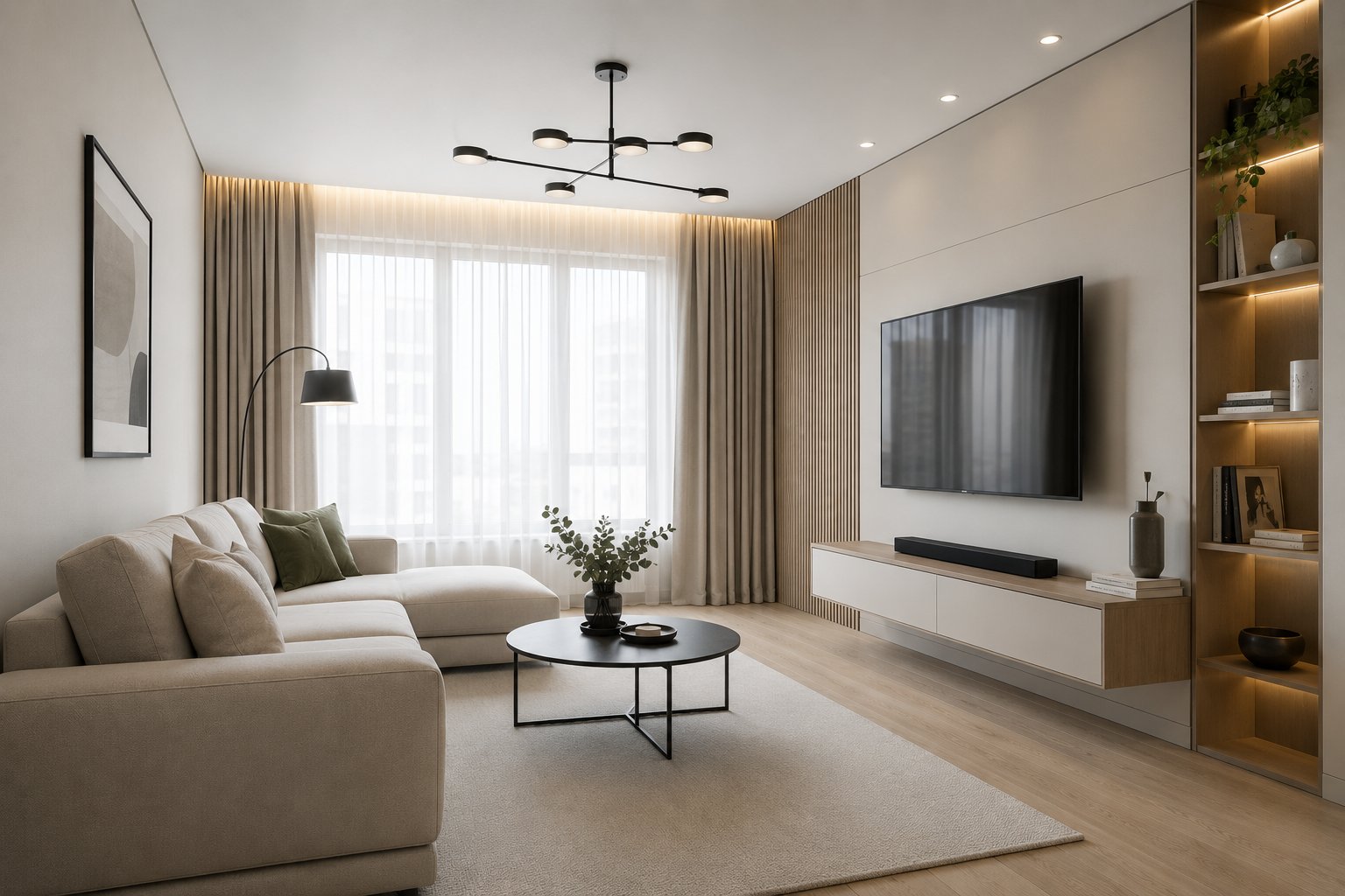 Обновлённая гостиная